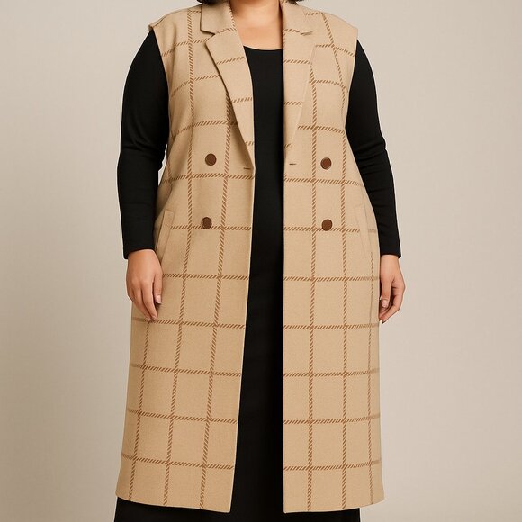 Jackets & Blazers - NWT RACHEL ZOE LONG VEST 3X 28 PTP